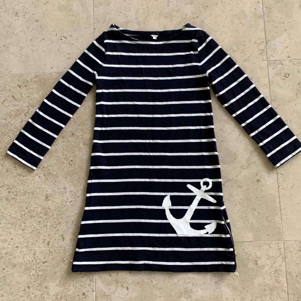 Women J Crew Nautical Dress Size XS